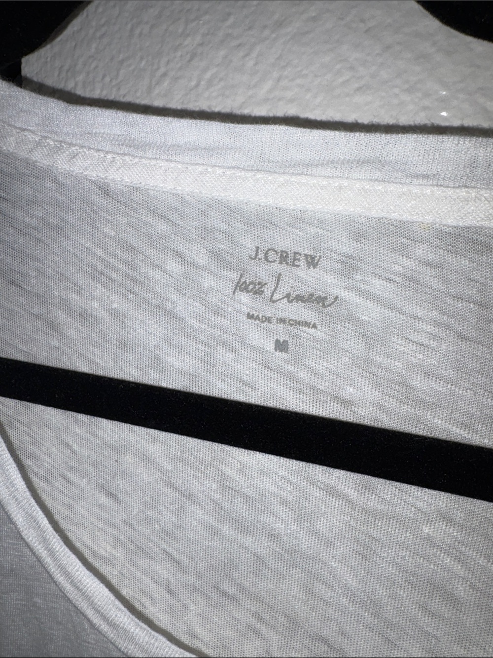 J. Crew White Scoop Neck Short Sleeve Tee - Picture 2 of 2